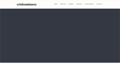 Desktop Screenshot of cristinadelamo.com